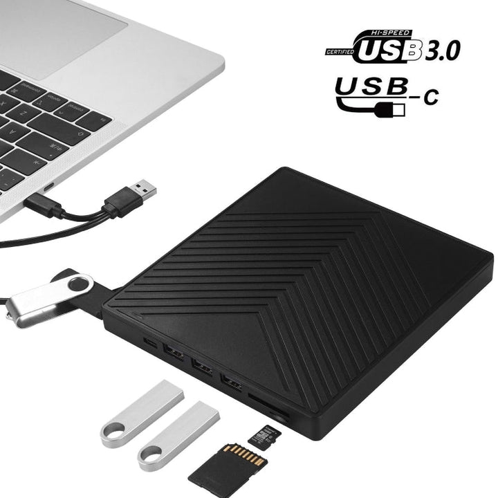 Lisslune | 6-in-1 CD and DVD recorder External USB 3.0 drive
