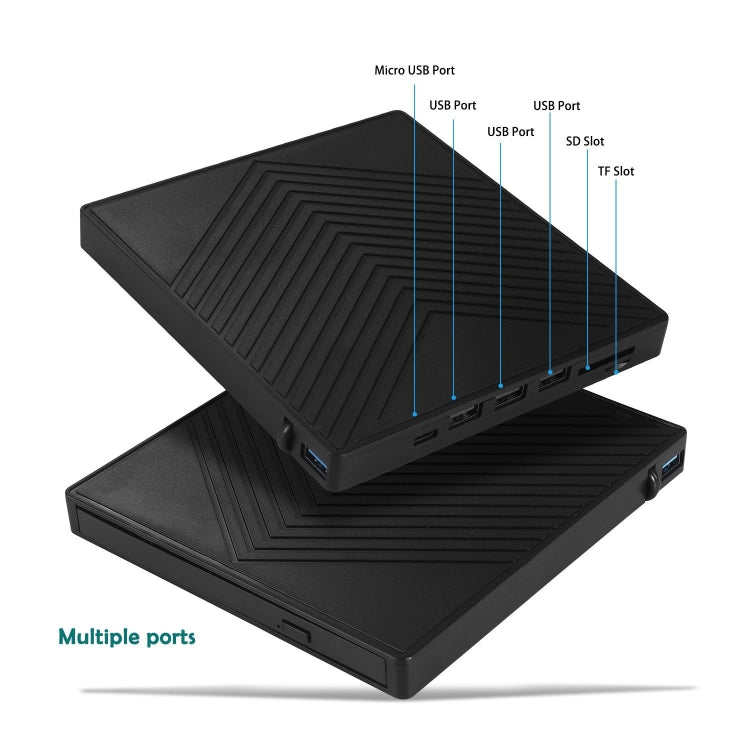 Lisslune | 6-in-1 CD and DVD recorder External USB 3.0 drive