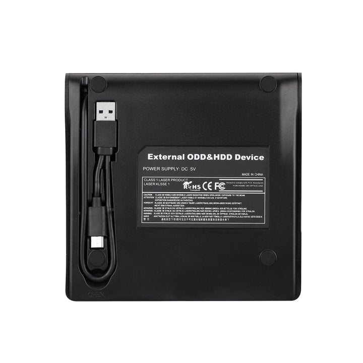 Lisslune | USB 3.0 Type-C Slim optical drive external DVD ROM RW CD writer for desktop laptop PC