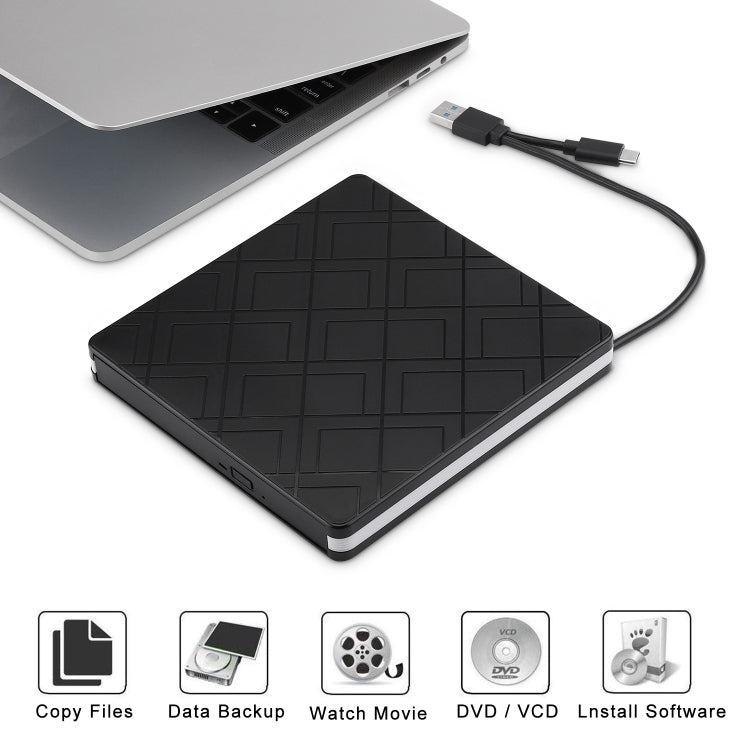 Lisslune | Type-C DVD Burner External optical drive