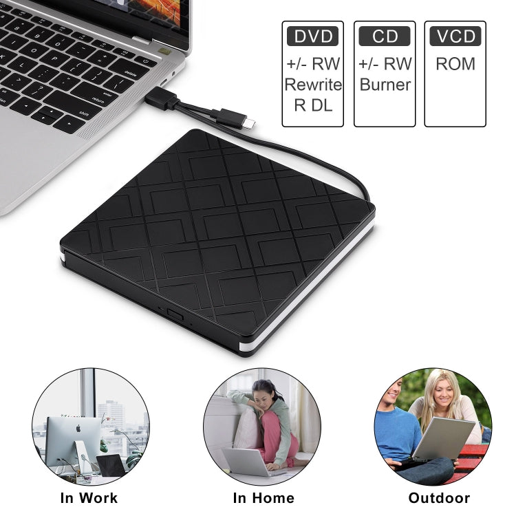 Lisslune | Type-C DVD Burner External optical drive