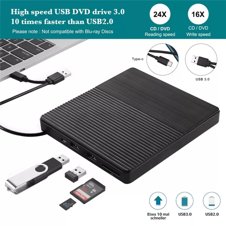 Lisslune | Type-C Portable External CD Drive Optical Drive