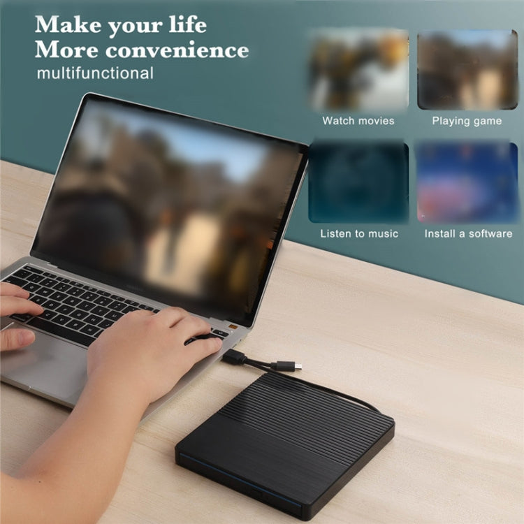 Lisslune | Type-C Portable External CD Drive Optical Drive