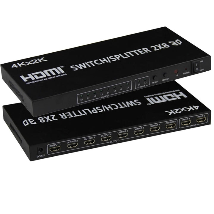 Lisslune | HDMI 2-in-8 Full HD 4K x 2K Video Switch