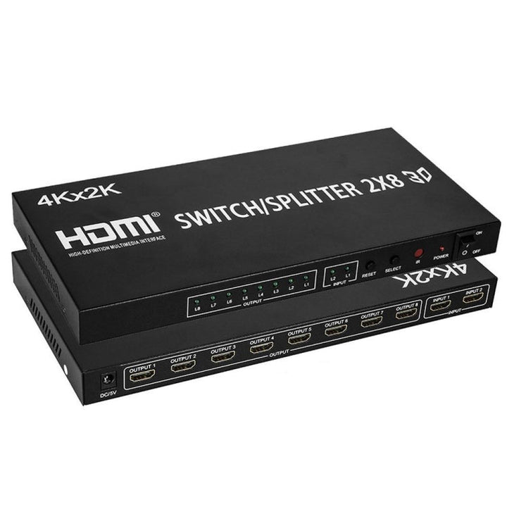 Lisslune | HDMI 2-in-8 Full HD 4K x 2K Video Switch
