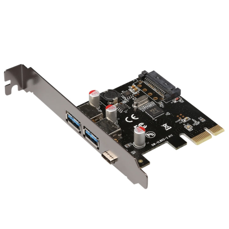 Lisslune | USB 3.1 Type-C PCIe to Type-C and Type A 3.0 Expansion Card USB PCI Express Riser Card