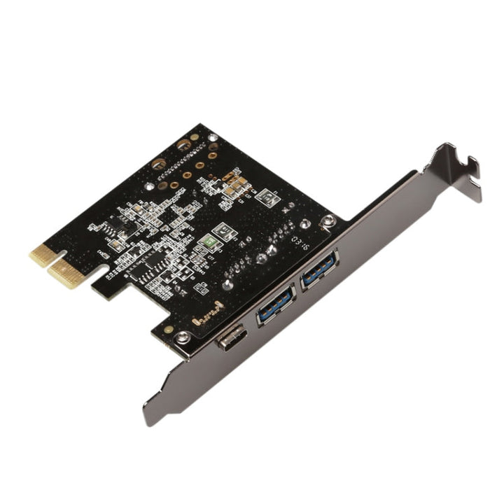 Lisslune | USB 3.1 Type-C PCIe to Type-C and Type A 3.0 Expansion Card USB PCI Express Riser Card