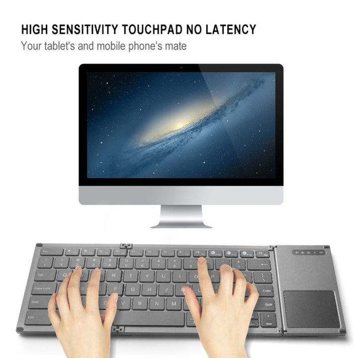 Lisslune | B066S Multifunction Ultra-thin Mini Wireless Three-fold Bluetooth Keyboard