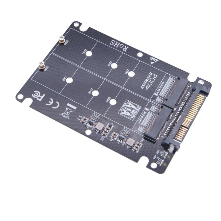 Lisslune | NGFF M.2 NVME to U.2 2 Ports Adapter Card Dual SSD to U.2 SFF-8639 Card Adapter