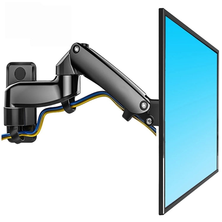 Lisslune | F150 Fully Movable Monitor Wall Mount TV Wall Mount with Adjustable Gas Spring Arm for 17-27 Inch LED LCD Monitor