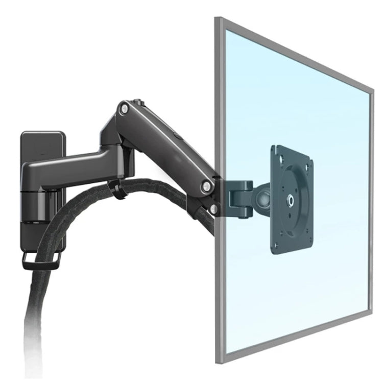 Lisslune | F150 Fully Movable Monitor Wall Mount TV Wall Mount with Adjustable Gas Spring Arm for 17-27 Inch LED LCD Monitor