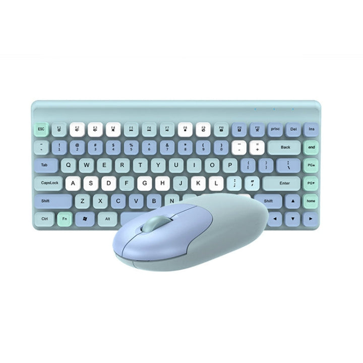 Lisslune | QW02 Wireless Keyboard Mouse Set (Blue)
