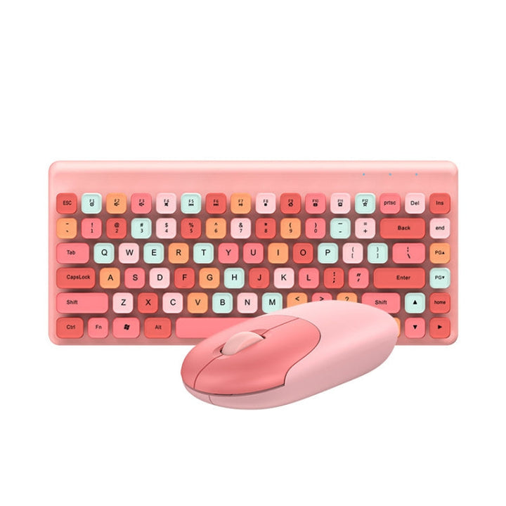 Lisslune | QW02 Wireless Keyboard Mouse Set (Pink)