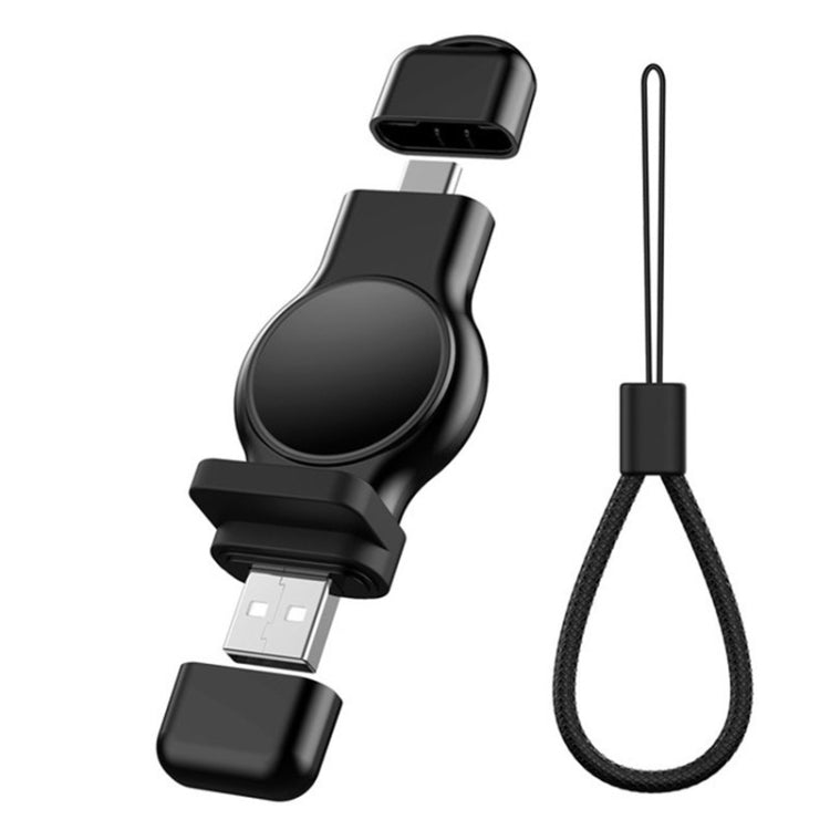 Lisslune | A05 2 in 1 Type C / USB-C to USB-A Magnetic Quick Wireless Charger for Apple Watch