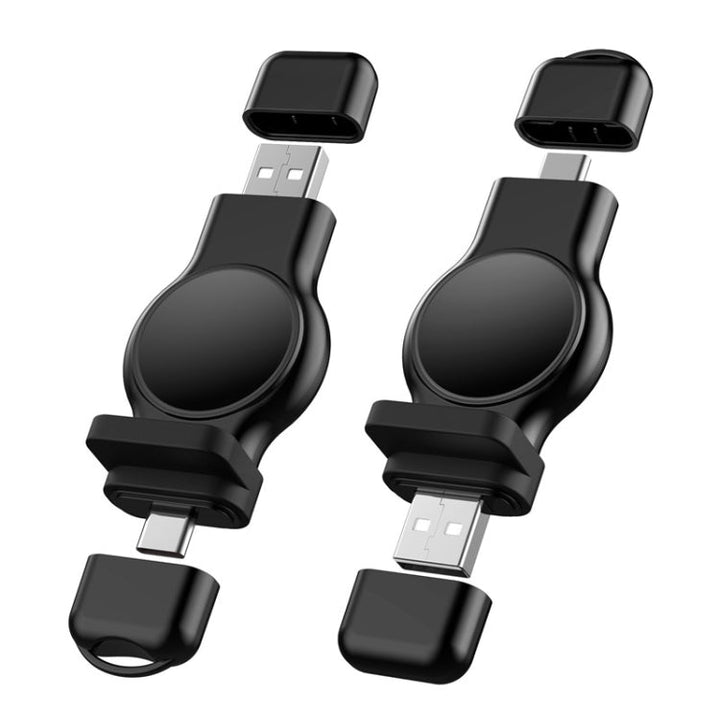 Lisslune | A05 2 in 1 Type C / USB-C to USB-A Magnetic Quick Wireless Charger for Apple Watch