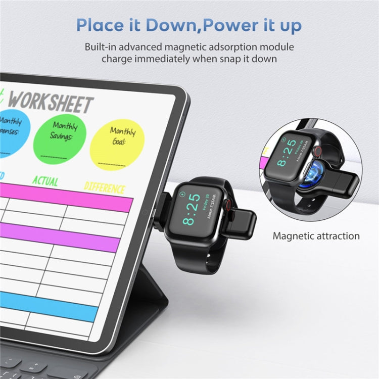 Lisslune | A05 2 in 1 Type C / USB-C to USB-A Magnetic Quick Wireless Charger for Apple Watch
