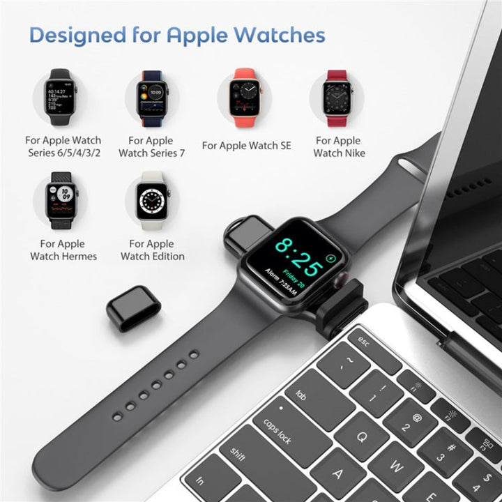 Lisslune | A05 2 in 1 Type C / USB-C to USB-A Magnetic Quick Wireless Charger for Apple Watch