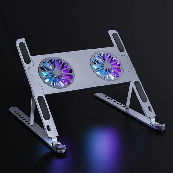 Lisslune | BONERUY P11F Adjustable Laptop Stand Cooler Holder with Dual Fans