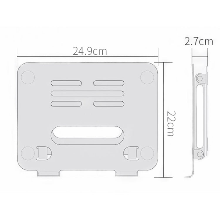 Lisslune | BONERUY P43P foldable double-laminate aluminum alloy notebook tablet stand