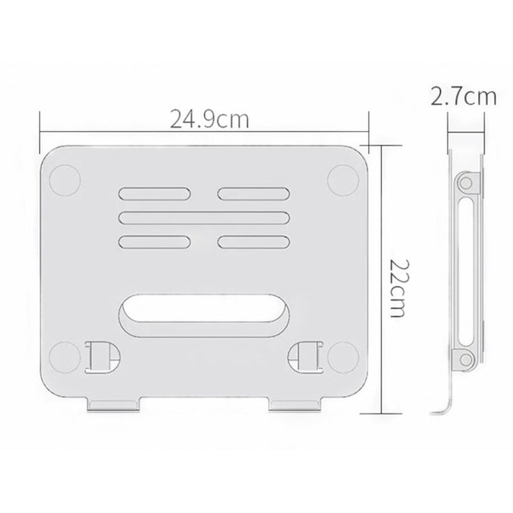 Lisslune | BONERUY P43P foldable double-laminate aluminum alloy notebook tablet stand