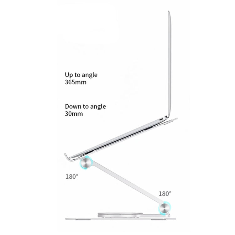 Lisslune | BONERUY L02 Laptop Stand 360 Degree Rotatable Dissipates Heat Aluminum Alloy Holder