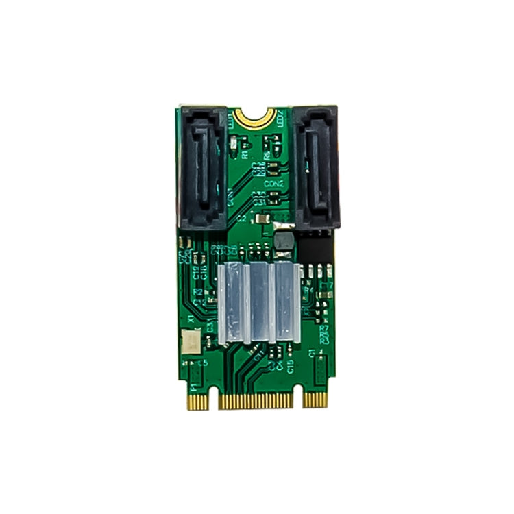 Lisslune | ST551 6Gbps PCIe B+M key to 2 Port SATA 3.0 card M.2 to dual SATA adapter