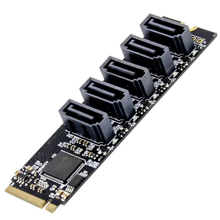 Lisslune | ST532 M.2 NGFF to 5 Ports SATA3.0 Hard Drive Expansion Card Adapter In Stock