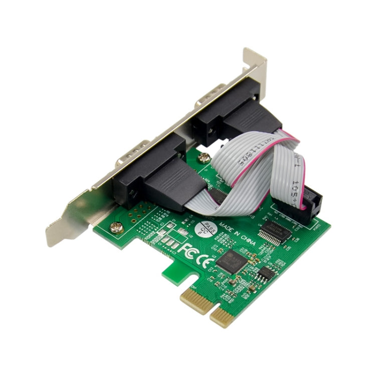 Lisslune | ST316 2 Ports RS232 to PCIE Converter Card AX99100 Chipset