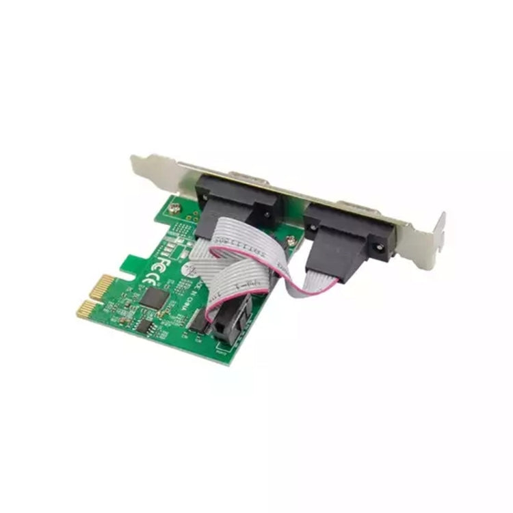 Lisslune | ST316 2 Ports RS232 to PCIE Converter Card AX99100 Chipset