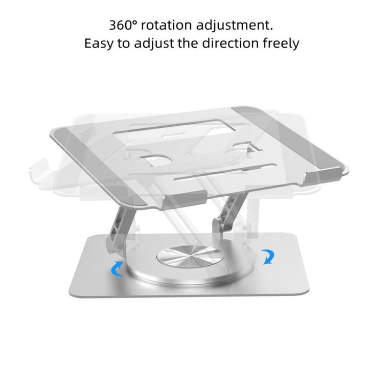 Lisslune | D088 Carrying stand made of aluminum 360 degrees rotatable height adjustable flexible for notebooks laptops