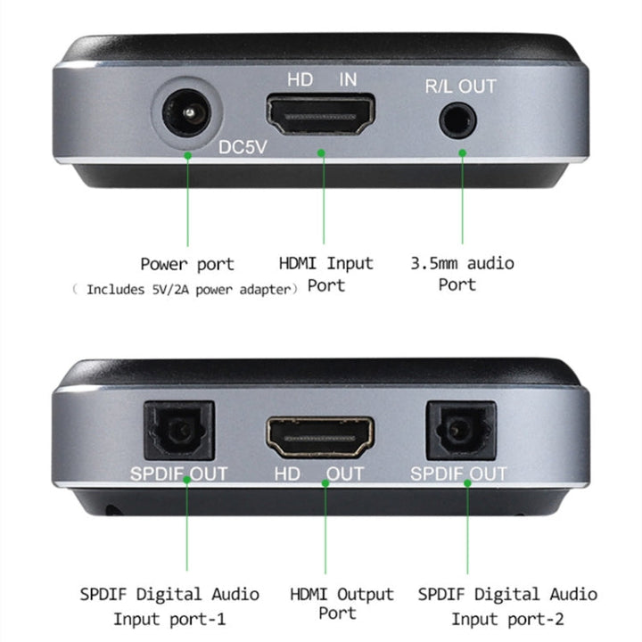 Lisslune | AYSA-11V21 8K/60Hz YbCr420 HDR10 Output 7.1 HDMI8K Audio Separator 2.1 Audio Separator
