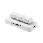 Lisslune | MK321BT Bluetooth 5.1 3 Keys Custom Keys Gaming Office PS Clip Macro Programming Keyboard (White)