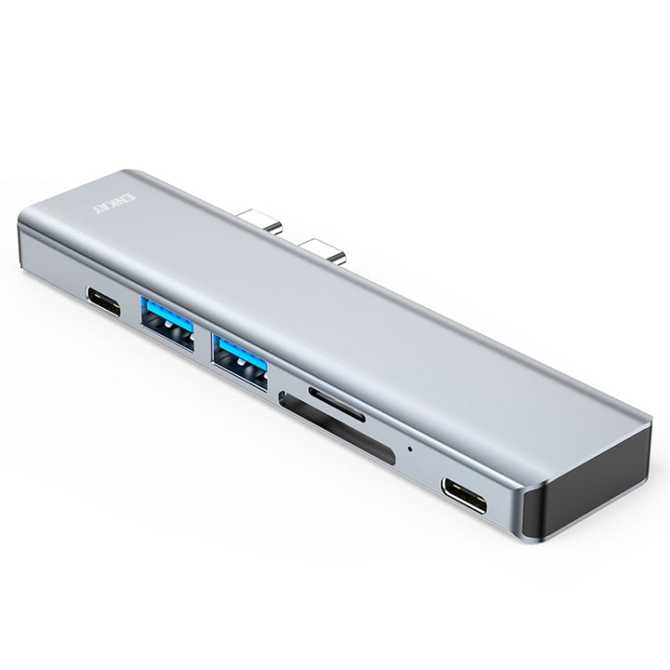 Lisslune | ENKAY Hat-Prince 7 in 2 Type-C to 4K HDMI Docking Station Adapter Hub SD/TF Card Reader