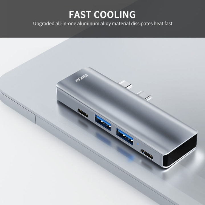 Lisslune | ENKAY Hat-Prince 5 in 2 Hub Type-C to 4K HDMI / USB 3.0 Docking Station Adapter