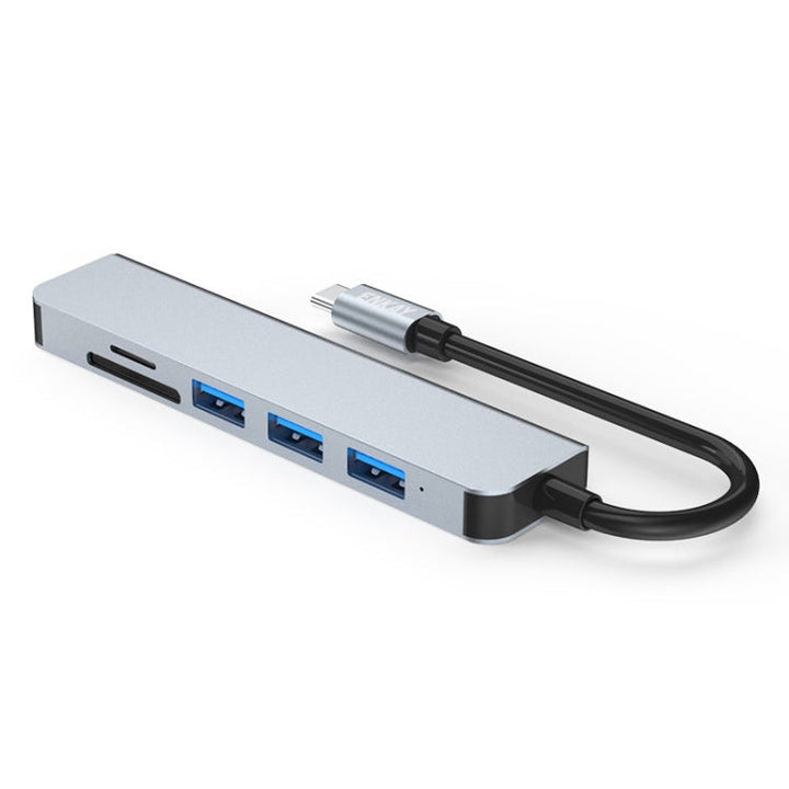 Lisslune | ENKAY Hat-Prince 6 in 1 Type-C to 4K HDMI Docking Station Adapter USB-C Hub SD/TF Card Reader