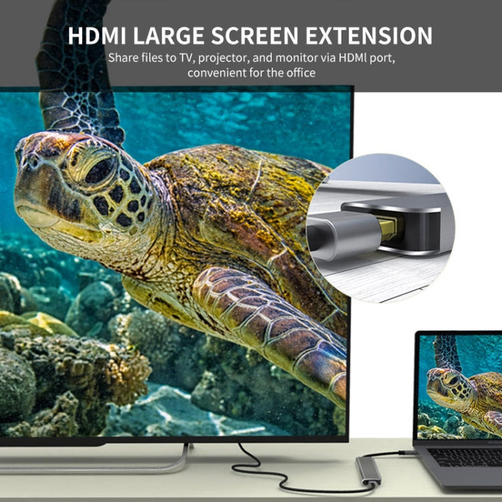 Lisslune | ENKAY Hat-Prince 5 in 1 Type-C Hub 4K HDMI Converter Docking Station USB 3.0 Adapter