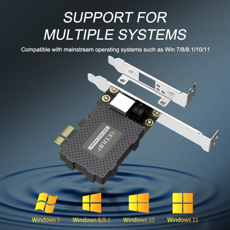 Lisslune | EDUP EP-9635C 2.5Gbps Gigabit Game Cable Network Card 2500M High-Speed Internet Port Expansion Desktop PC Adaptive Ethernet Network Adapter