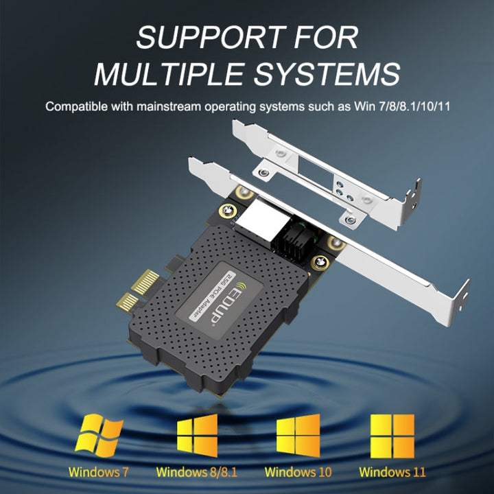 Lisslune | EDUP EP-9635C 2.5Gbps Gigabit Game Cable Network Card 2500M High-Speed Internet Port Expansion Desktop PC Adaptive Ethernet Network Adapter