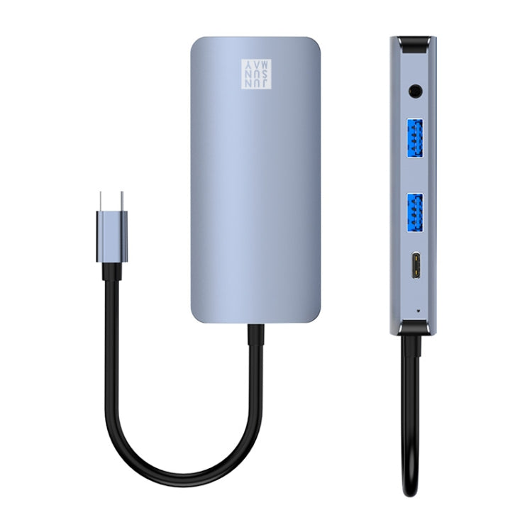 Lisslune | JUNSUNMAY 8 in 1 Type-C to 4K HDMI + VGA Docking Station Adapter PD Fast Charging Hub