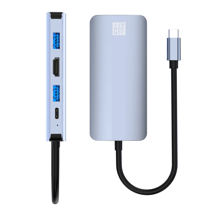Lisslune | JUNSUNMAY 8 in 1 Type-C to 4K HDMI + RJ45 Ethernet Hub Docking Station Adapter