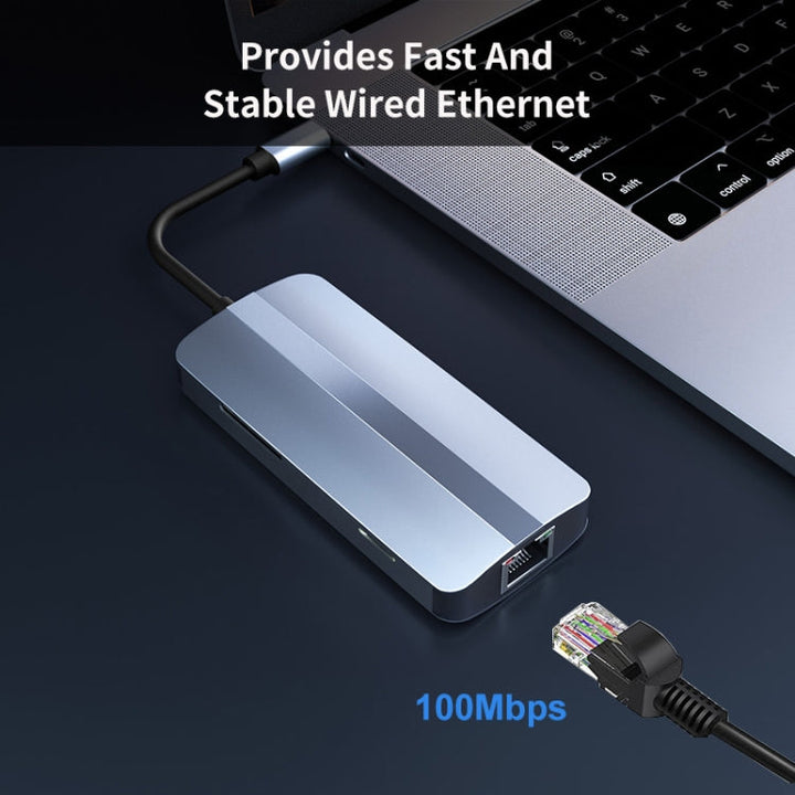 Lisslune | JUNSUNMAY 7 in 1 Multifunctional USB-C Hub Docking Station Adapter -