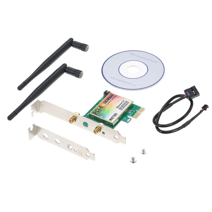 Lisslune | WIE7265 Dual Band 802.11ac 1167Mbps PCI-e WiFi Adapter + Bluetooth 4.2 WLAN Network Card