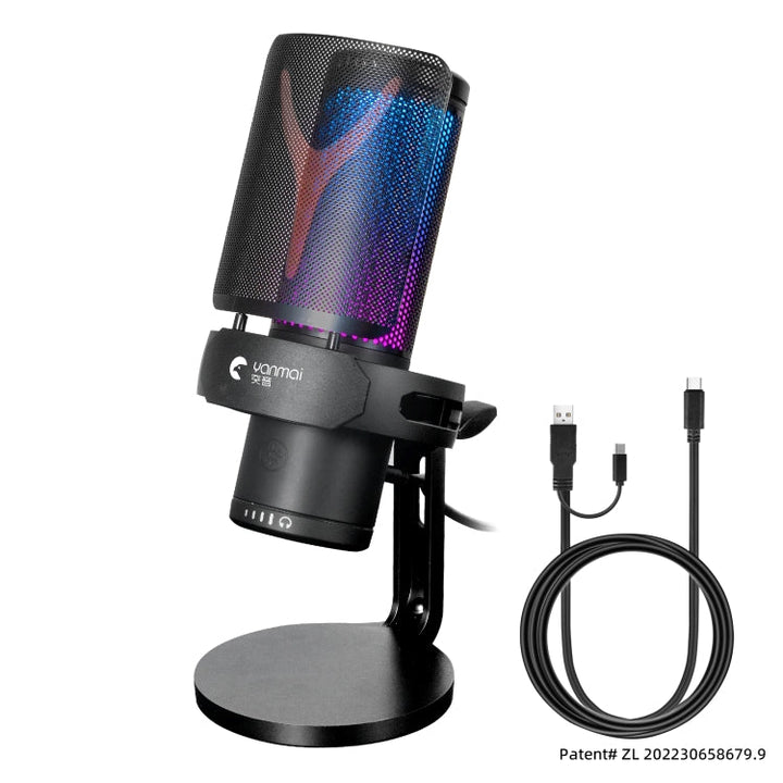 Lisslune | Yanmai GM7 USB Gaming Laptop Microphone with RGB Light