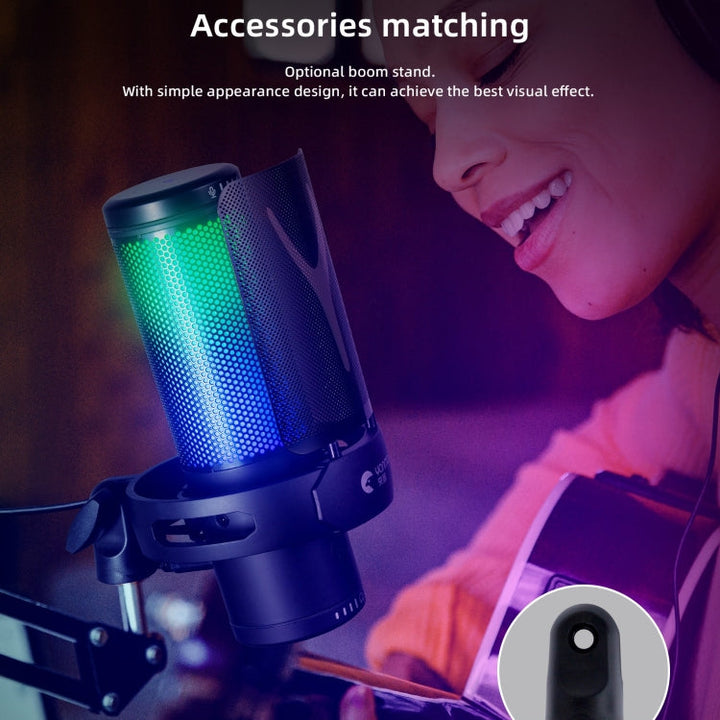 Lisslune | Yanmai GM7 USB Gaming Laptop Microphone with RGB Light
