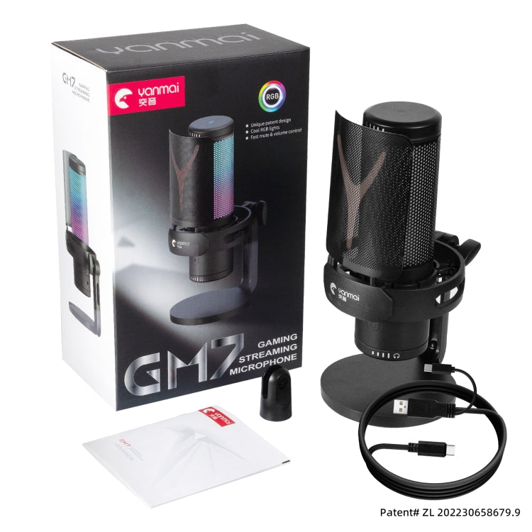Lisslune | Yanmai GM7 USB Gaming Laptop Microphone with RGB Light
