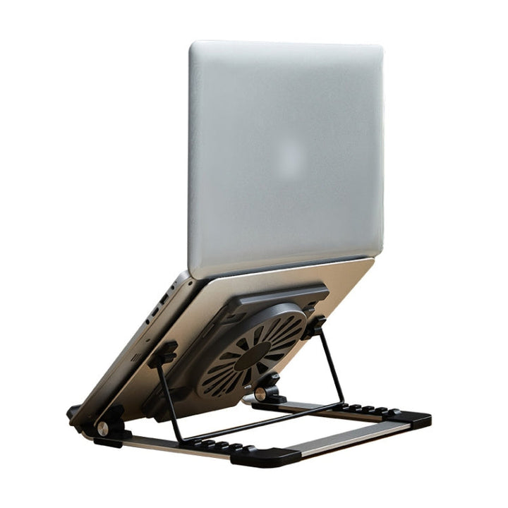Lisslune | P3 Adjustable Aluminum Folding Portable Laptop Notebook Fan Stand Holder