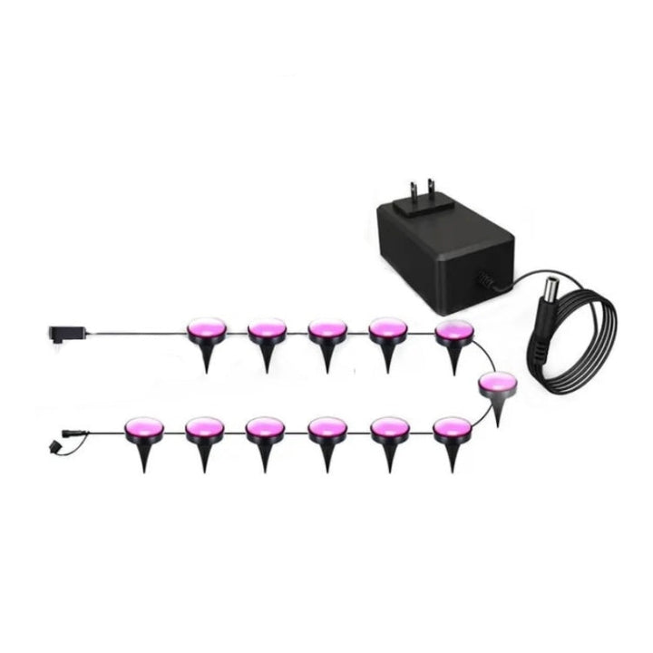 Lisslune | CP01 Outdoor WIFI Smart APP Control Garden Light Music Synchronization Outdoor Ground Lights (US Plug)