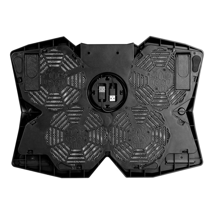 Lisslune | S400 Four Cooling Fans Foldable Adjustable Gaming Laptop Desktop Stand