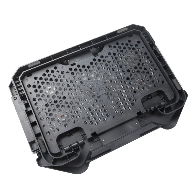 Lisslune | S500 Adjustable Height 5 Quiet Fans RGB Gaming Laptop Cooling Pad with Phone Holder