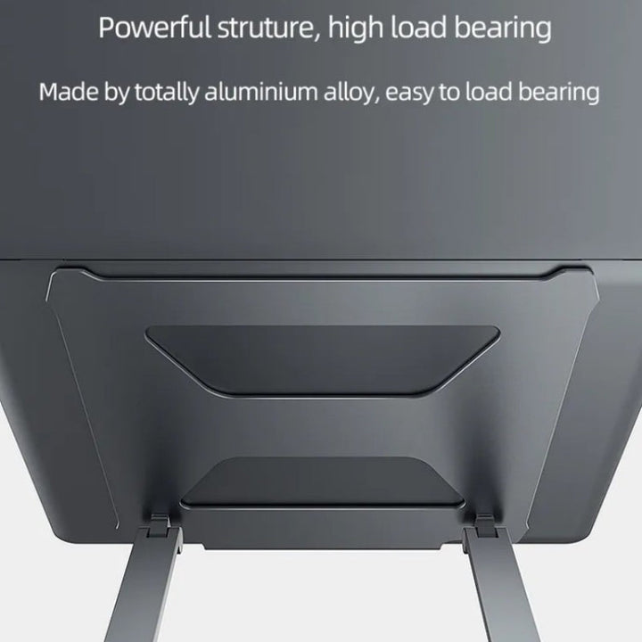 Lisslune | Boneruy P18 Ergonomic Desk Aluminum Stand for 14-17.3 Inch Laptops (Silver)